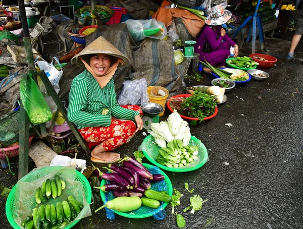 Dec Socialistiska Republiken Vietnam Augusti 2018 Pittoreska Dagliga Marknaden — Stockfoto