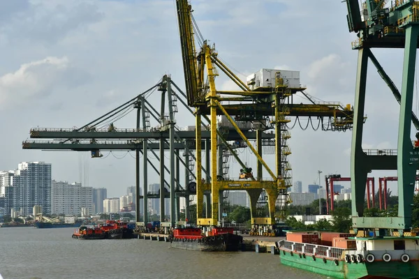 Cidade Chi Minh Saigão República Socialista Vietnã Agosto 2018 Barco — Fotografia de Stock