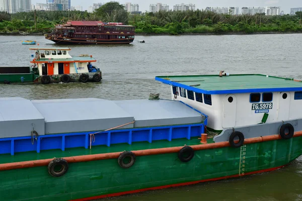 越南社会主义共和国西贡胡志明市 2018年8月16日 西贡河游船 — 图库照片