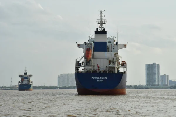 Chi Minh City Saigón República Socialista Vietnam Agosto 2018 Barco — Foto de Stock