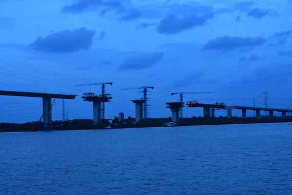 Cidade Chi Minh Saigão República Socialista Vietnã Agosto 2018 Ponte — Fotografia de Stock