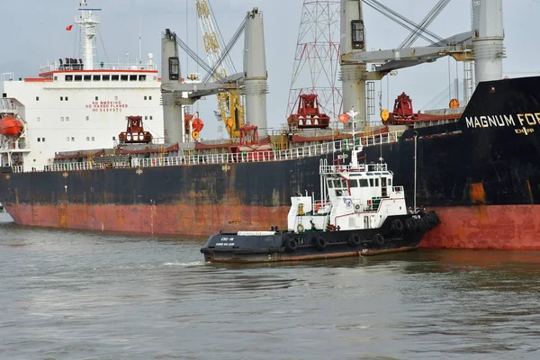 Chi Minh City Saigón República Socialista Vietnam Agosto 2018 Barco — Foto de Stock