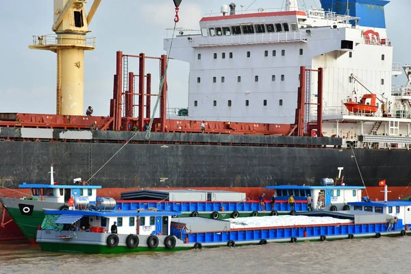 Chi Minh City Saigón República Socialista Vietnam Agosto 2018 Barco — Foto de Stock