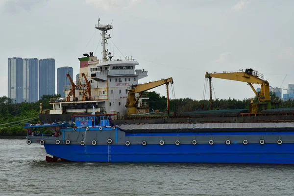 Chi Minh City Saigón República Socialista Vietnam Agosto 2018 Barco — Foto de Stock