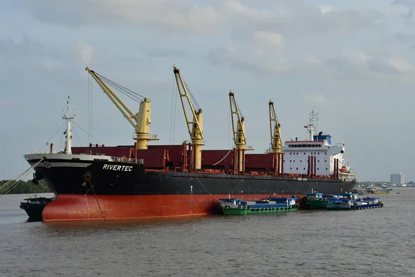 Chi Minh City Saigón República Socialista Vietnam Agosto 2018 Barco — Foto de Stock