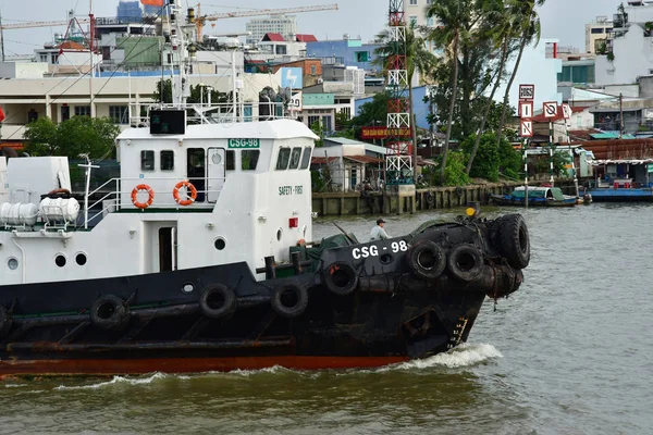 Chi Minh Ville Saigon République Socialiste Vietnam Août 2018 Bateau — Photo