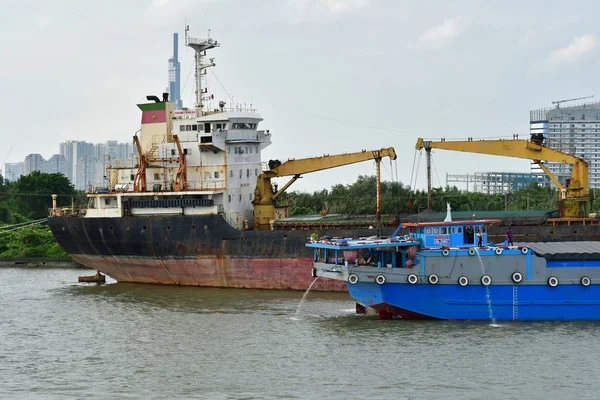 Chi Minh City Saigón República Socialista Vietnam Agosto 2018 Barco —  Fotos de Stock