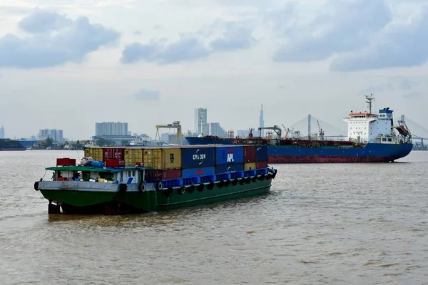 Chi Minh City Saigón República Socialista Vietnam Agosto 2018 Barco — Foto de Stock