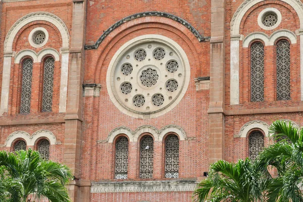 Chi Minh City Saigón República Socialista Vietnam Agosto 2018 Catedral —  Fotos de Stock