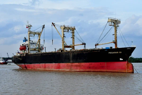 Chi Minh City Saigón República Socialista Vietnam Agosto 2018 Barco — Foto de Stock