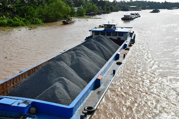 Vietnam Sosyalist Cumhuriyeti Ağustos 2018 Pitoresk Chao Gao Canal Yanında — Stok fotoğraf