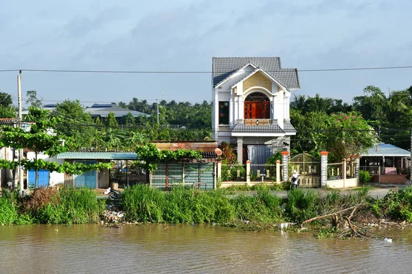 République Socialiste Vietnam Août 2018 Pittoresque Canal Chao Gao Près — Photo