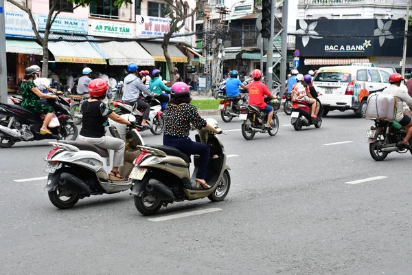 Minovo Město Saigon Vietnamská Socialistická Republika Srpen 2018 Malebné Dopravní — Stock fotografie