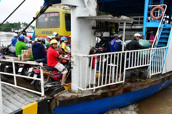 Chau Doc República Socialista Vietnam Agosto 2018 Ferry Por Río — Foto de Stock