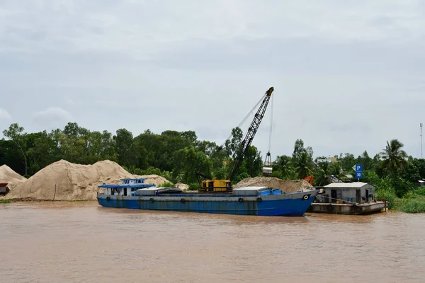 Chau Doc Socialist Republic Vietnam August 2018 Boat River — Stock Photo, Image