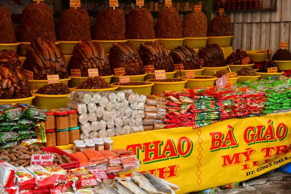 Chau Doc Socialistická Republika Vietnam Srpen 2018 Marinované Ryby Obchodě — Stock fotografie