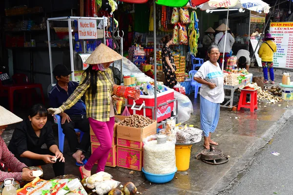 Chau Doc República Socialista Vietnã Agosto 2018 Pitoresca Cidade Verão — Fotografia de Stock