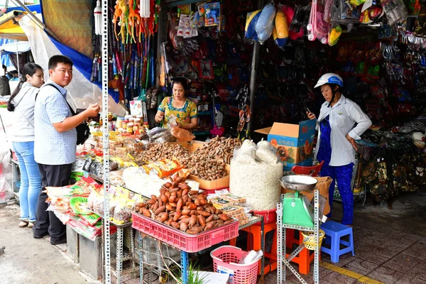 Chau Doc República Socialista Vietnã Agosto 2018 Pitoresca Cidade Verão — Fotografia de Stock