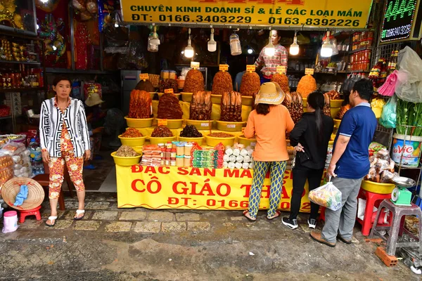 Chau Doc República Socialista Vietnam Agosto 2018 Pescado Marinado Una —  Fotos de Stock