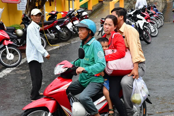 Chau Doc Socjalistyczna Republika Wietnamu Sierpień 2018 Malownicze Miasto Sezonie — Zdjęcie stockowe