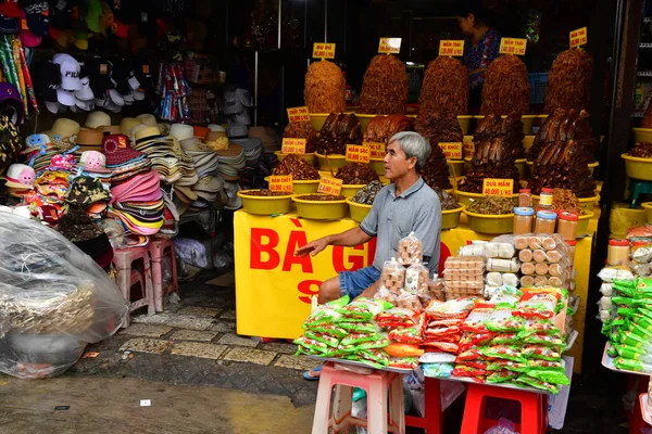 Chau Doc Socialistische Republiek Vietnam Augustus 2018 Gemarineerde Vis Een — Stockfoto