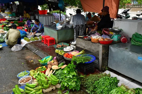 Prosince Socialistická Republika Vietnam Srpen 2018 Malebné Denní Trh — Stock fotografie