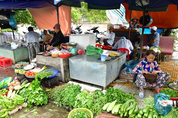 Aralık Vietnam Sosyalist Cumhuriyeti Ağustos 2018 Pitoresk Günlük Piyasa — Stok fotoğraf