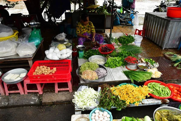 Prosince Socialistická Republika Vietnam Srpen 2018 Malebné Denní Trh — Stock fotografie