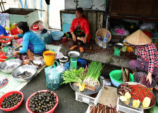 Dec República Socialista Vietnam Agosto 2018 Mariscos Pintoresco Mercado Diario — Foto de Stock