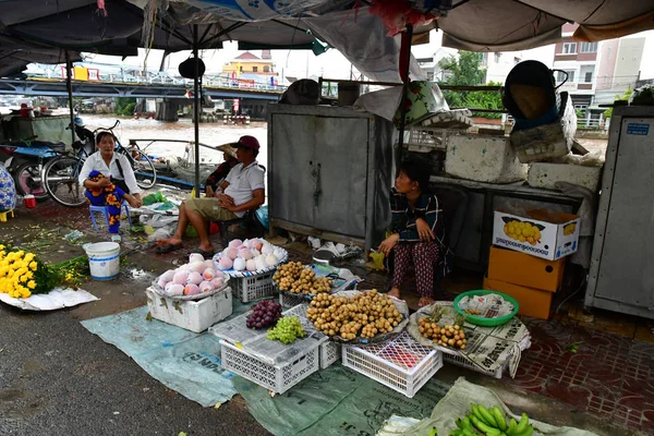 Dec Repubblica Socialista Del Vietnam Agosto 2018 Pittoresco Mercato Giornaliero — Foto Stock