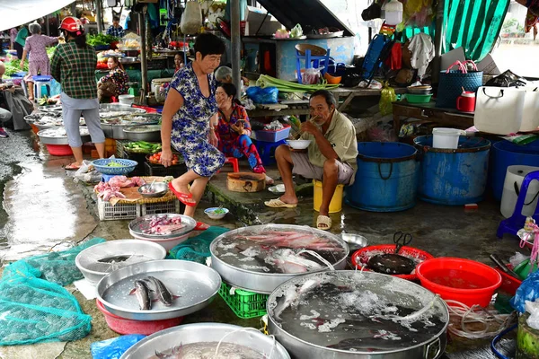 Dec República Socialista Vietnã Agosto 2018 Frutos Mar Pitoresco Mercado — Fotografia de Stock