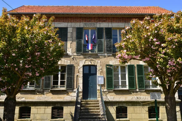 Perchay Frankrijk Mei 2018 Het Stadhuis — Stockfoto
