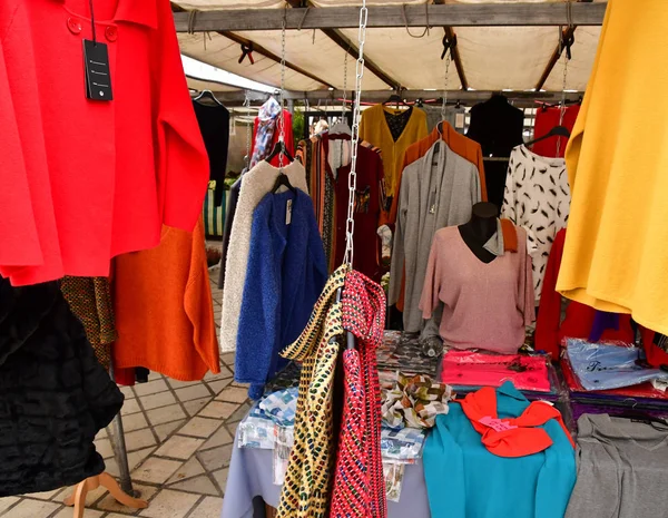 Saint Germain Laye France Octobre 2018 Tissu Marché — Photo