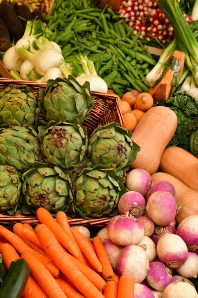 Άγιος Ζερμαίν Laye Γαλλία Οκτώβριος 2018 Λαχανικών Στην Αγορά — Φωτογραφία Αρχείου