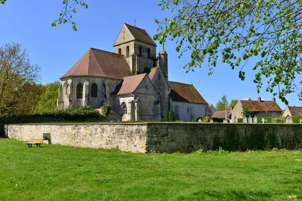 Gouzangrez Frankreich Mai 2018 Die Malerische Kirche — Stockfoto