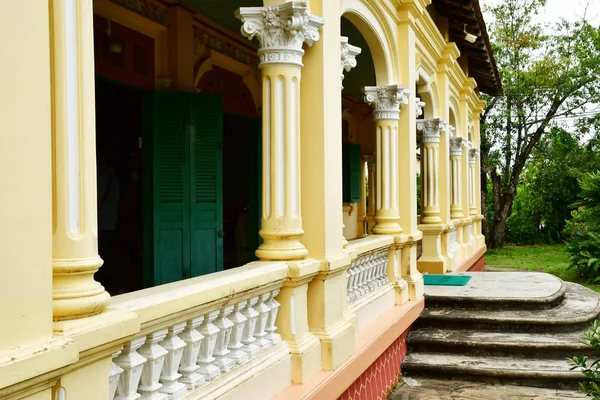 Cai República Socialista Vietnam Agosto 2018 Pintoresca Casa Colonial Del —  Fotos de Stock