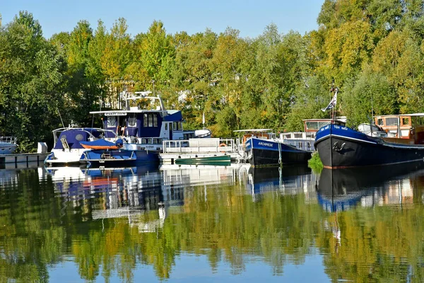 Verneuil Sur Seine France Octobre 2018 Marina Dans Base Loisirs — Photo