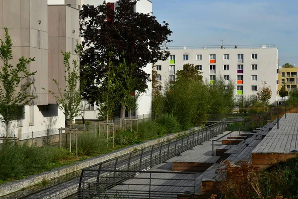 Les Mureaux Francia Settembre 2018 Edificio Nel Quartiere Moliere — Foto Stock