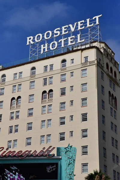 Los Angeles Usa Lipiec 2016 Roosevelt Hotel Hollywood Boulevard — Zdjęcie stockowe
