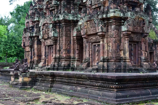 Siem Reap Kambodžské Království Srpen 2018 Chrám Banteay Srei — Stock fotografie