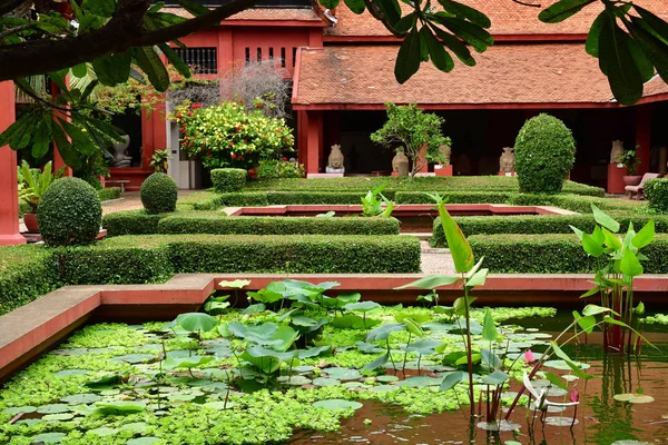 Phnom Penh Königreich Kambodscha August 2018 Kambodschanisches Nationalmuseum Sammlung Khmer — Stockfoto