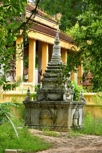 Королевство Камбоджа Августа 2018 Года Ангкор Ват Искушение — стоковое фото
