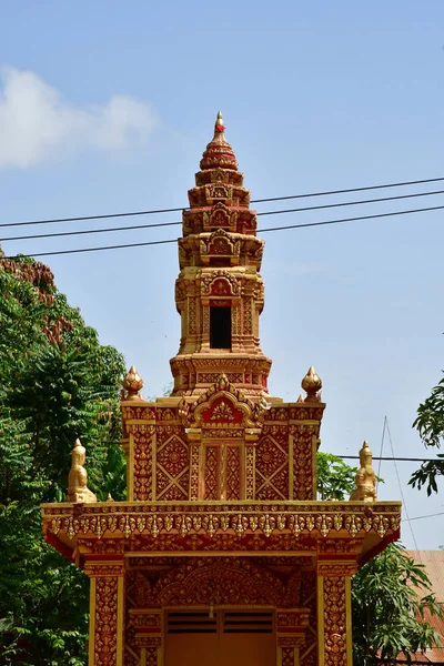 Koh Chen Regno Cambogia Agosto 2018 Pittoresco Villaggio — Foto Stock