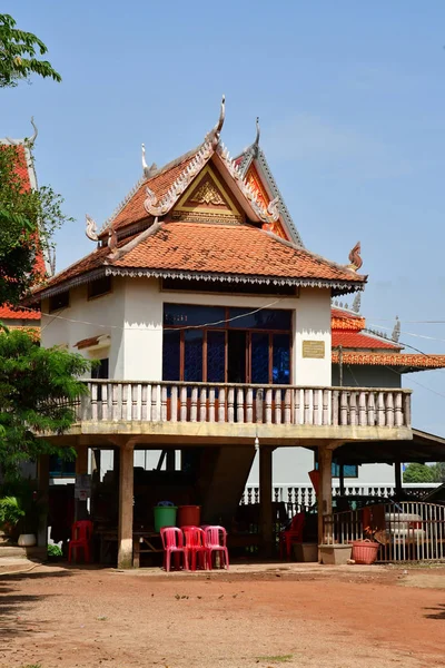 Koh Chen Royaume Cambodge Août 2018 Village Pittoresque — Photo