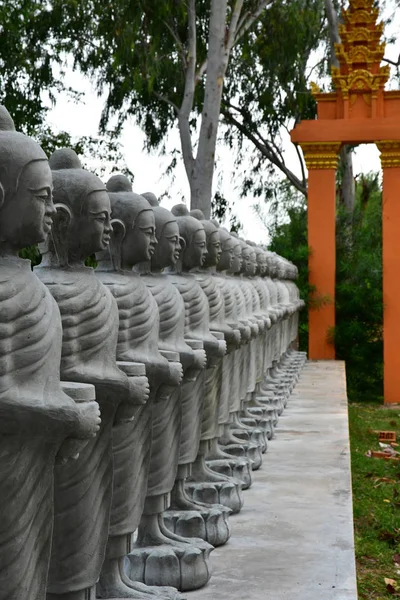 Kampong Tralach Reino Camboja Agosto 2018 Site Pagode Wat Kampong — Fotografia de Stock