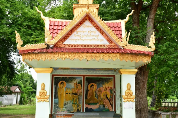 Kampong Tralach Reino Camboja Agosto 2018 Site Pagode Wat Kampong — Fotografia de Stock