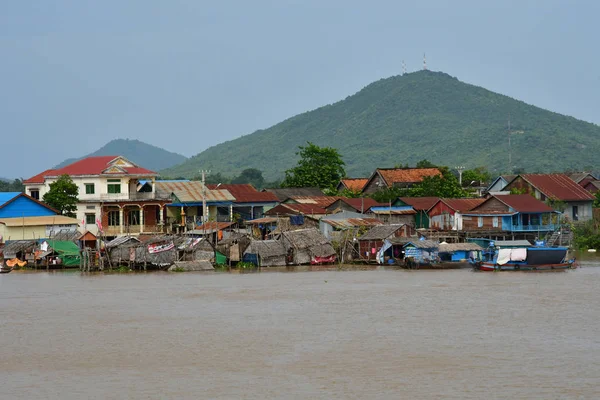 Kampong Chhnang Reino Camboya Agosto 2018 Pintoresco Pueblo — Foto de Stock