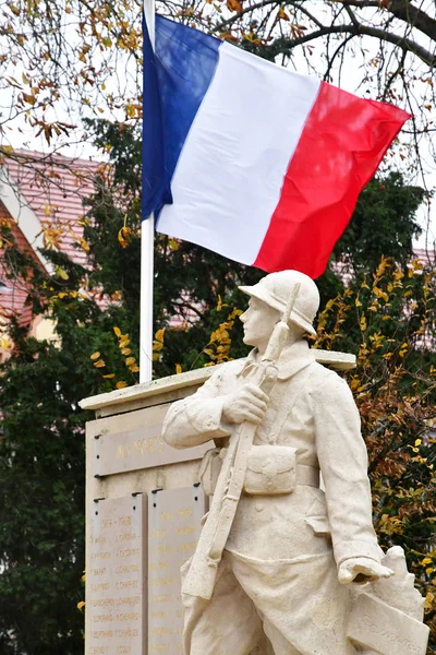 Les Mureaux França Novembro 2018 Memorial Guerra — Fotografia de Stock