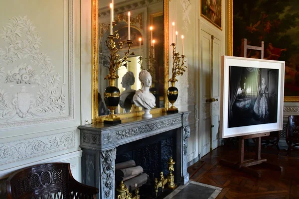 Versalhes França Outubro 2018 Sala Jantar Petit Trianon Propriedade Marie — Fotografia de Stock