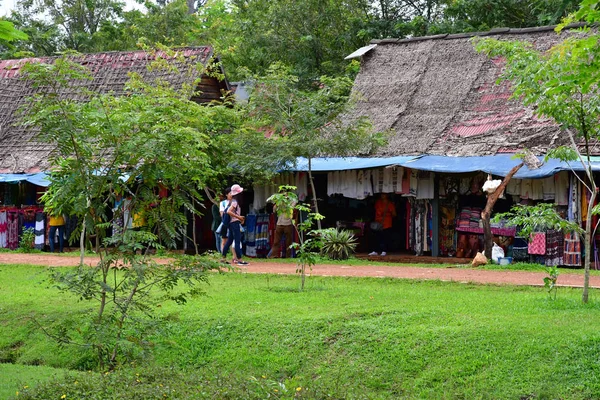 Siem Reap Королевство Камбоджа Август 2018 Года Сувенирный Магазин Храме — стоковое фото